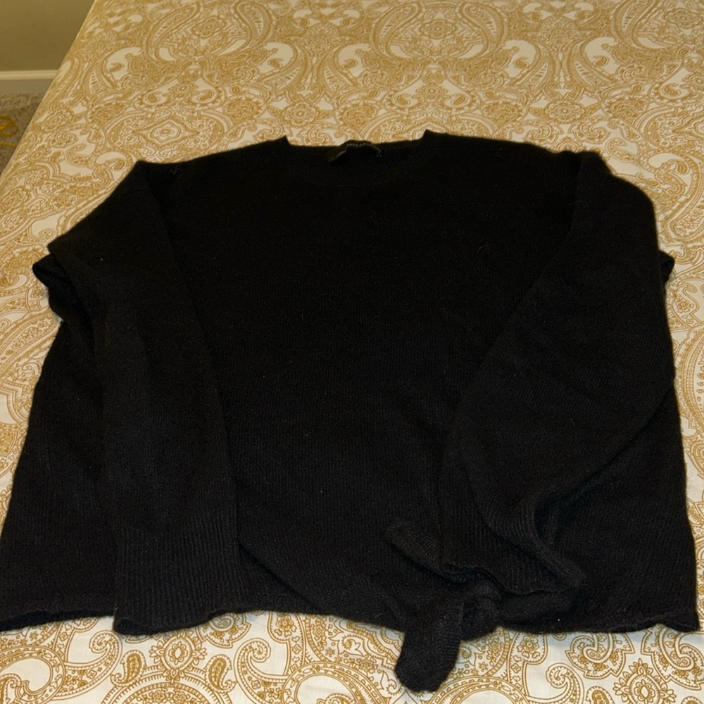 360 Cashmere tie waist sweater.